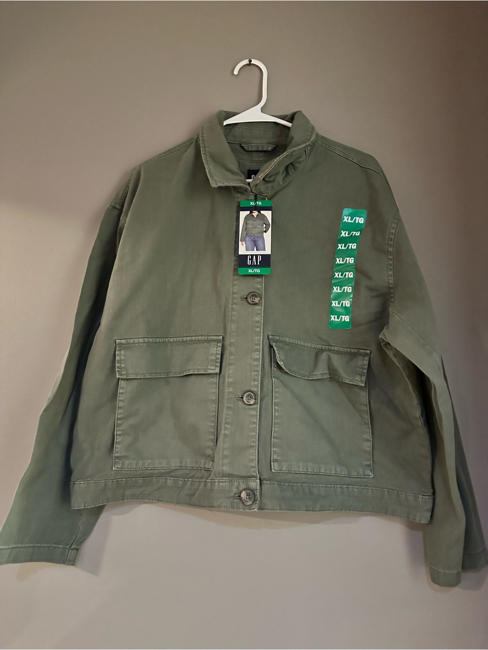 GAP Military-Inspired Olive Utility Jacket